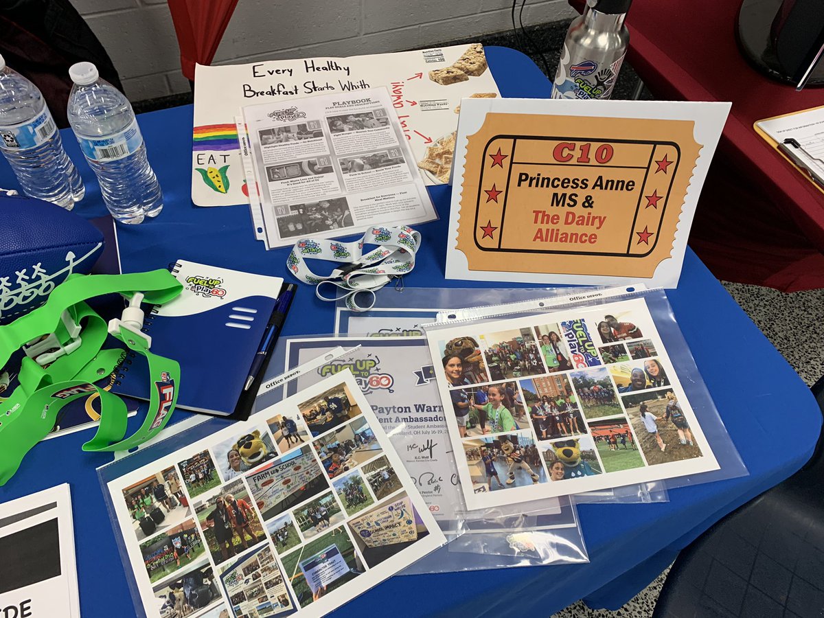 ktwar231's tweet photo. Thankful for the opportunity & the connection of a strong community... partnering to #fuelgreatness. Together we can #MakeADifference! A shout out to our guest @dairy_alliance & @RoseannRDN for the continued support. @FUTP60 #partnershipexpo @vbschools #VBHPE #BeTheChange https://t.co/R53lVfSCQ4