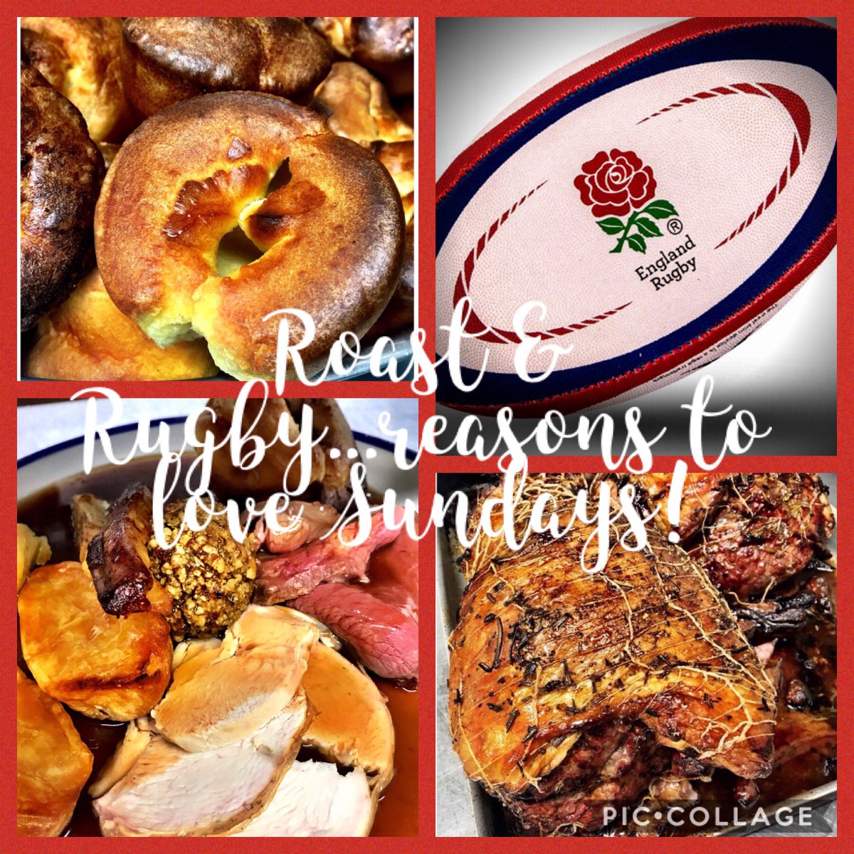 What more do you need on a Sunday...it’s a blustery day....take a walk to the pub, enjoy  a delicious roast and cap off with a pint watching England rugby! 🏉 🍺 #countrypub #sixnations #rugby #englandrugby #sundayroast #yummy #ourhomeyourpub #joinin  #charcott #happysunday 😋