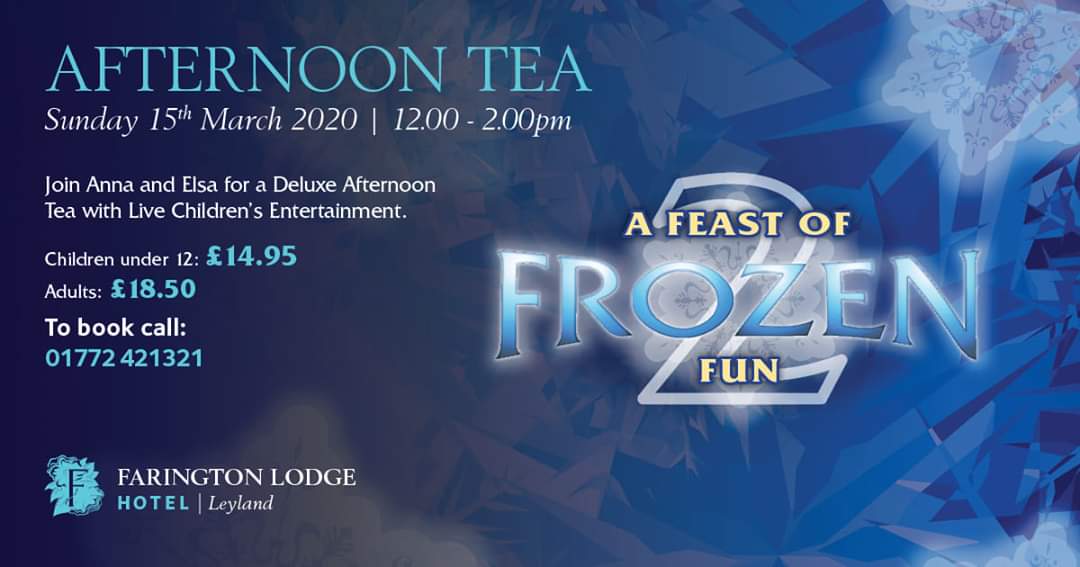 We Have An Event Not To Be Missed! An Afternoon Of Frozen Fun With Entertainment, Games And Lunch Plus A Meet &amp; Greet With Elsa, Anna &amp; Olaf! 

Tickets For This Event Are Availiable To Book Online
classiclodges.co.uk/farington-lodg…
Tickets Will Sell Out So We Recommend Booking Early!