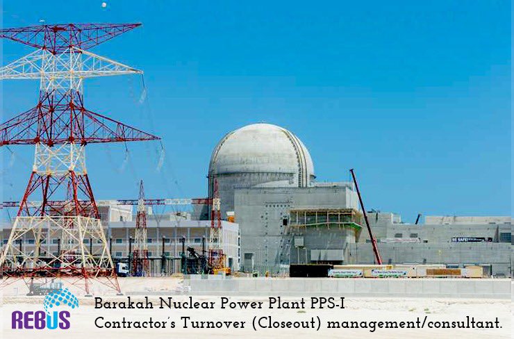 Rebus1996's tweet photo. We are proud to be part of this historic moment, Barakah Nuclear Power Plant PPS-I as the contractor’s Turnover (Closeout) management/consultant. #Rebus #projectcloseout #projectturnover #projectmanagement #projectconsultant

https://t.co/Tj4F9AXX1H https://t.co/FR26wFS5s0