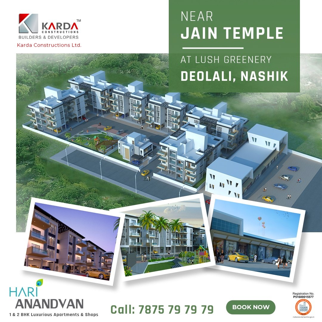 karda_ltd's tweet photo. Karda Constructions Ltd
Hari Anandvan - 1 &amp; 2BHK #DivenHomes near #JainTemple #Deolali For Booking &amp; Queries 📞 9545559114 https://t.co/NOc0bEvt5R
