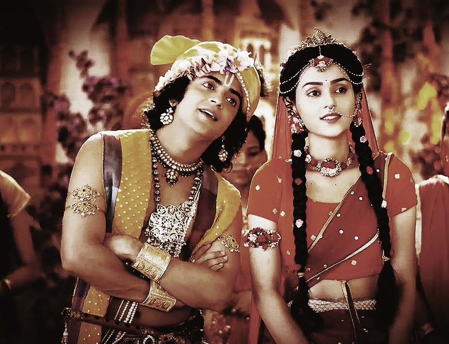 Life was merrier. And colorful.  #RadhaKrishn