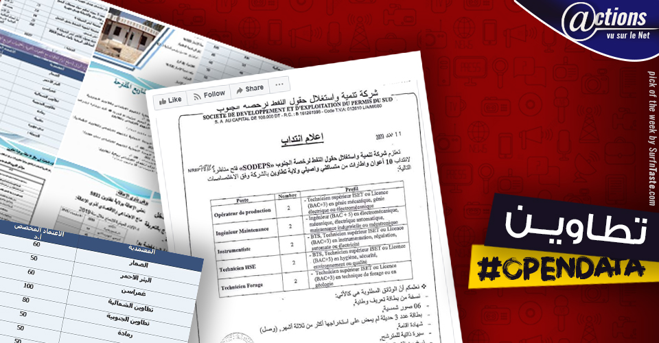 Voici une autre Initiative citoyenne qui vénère la culture de la transparence, recueillant les #opendata de la région de #Tataouine. Nos suggestions pour le développement de cette action de sensibilisation continue: bit.ly/2UPzdud
<a href="/OpenGovTN/">OpenGovTN</a> <a href="/hatem/">Hatem Ben Yacoub</a> <a href="/yamenbousrih/">Yamen Bousrih</a> <a href="/karim2k/">Karim Benabdallah</a>