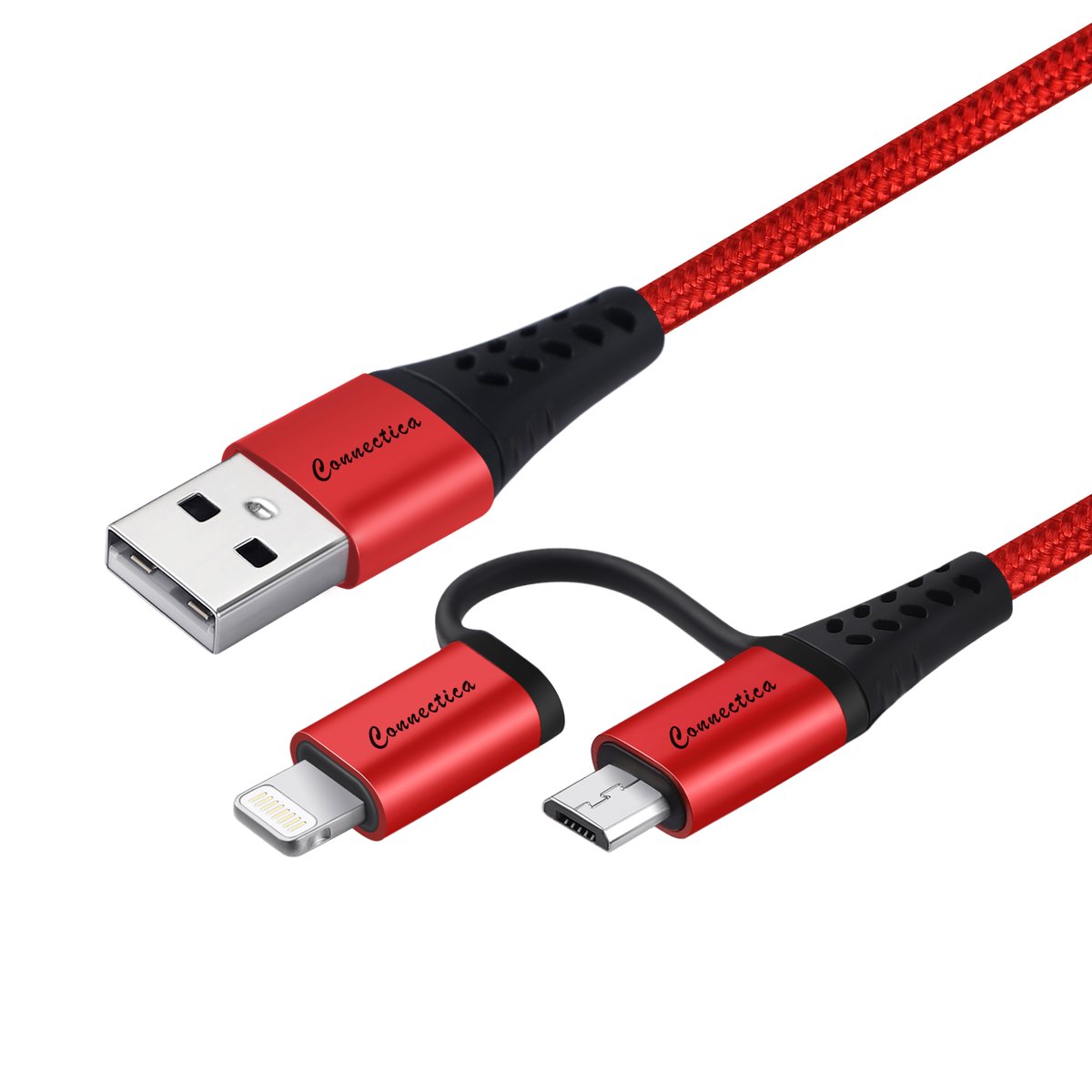 ConnecticaInte1's tweet image. Our CableCreation iPhone Charging Cable, MFi Certified Lightning and Micro USB to USB Charger Cord, Compatible iPhone X, 8, 8 Plus,7 Plus, Nexus, LG, HTC Android Data Cable is stylish and of high quality, place a trial order now at #multichargercable