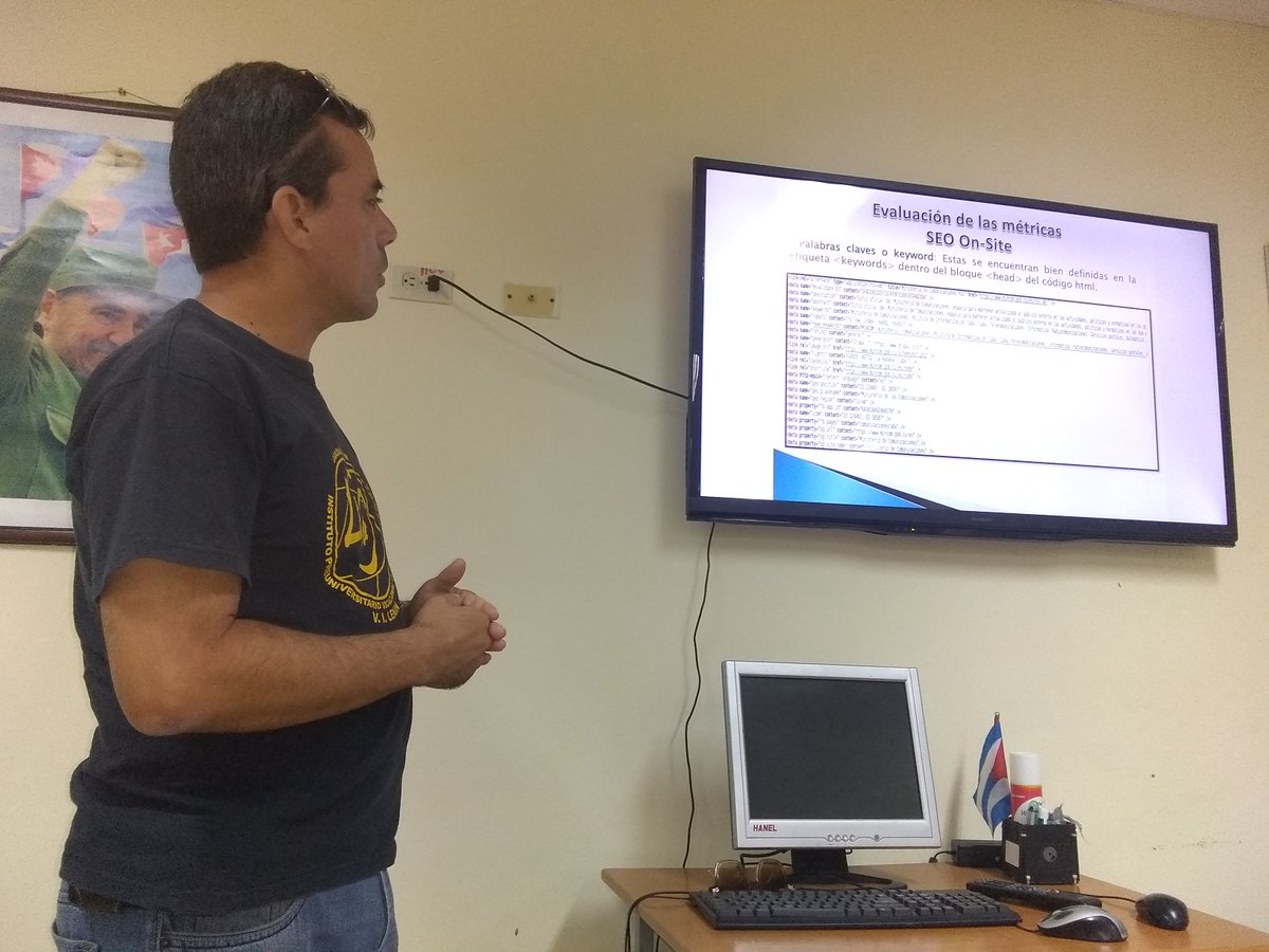 seo_webmas's tweet photo. Interesantes trabajos y buenos debates caracterizaron el curso de Posicionamiento Web desarrollado en la @universidad_uci  durante la #Escueladeinvierno2020 por una mayor visibilidad de los contenidos cubanos en Internet @AriagnaLandeiro https://t.co/45JvQ5KoXM