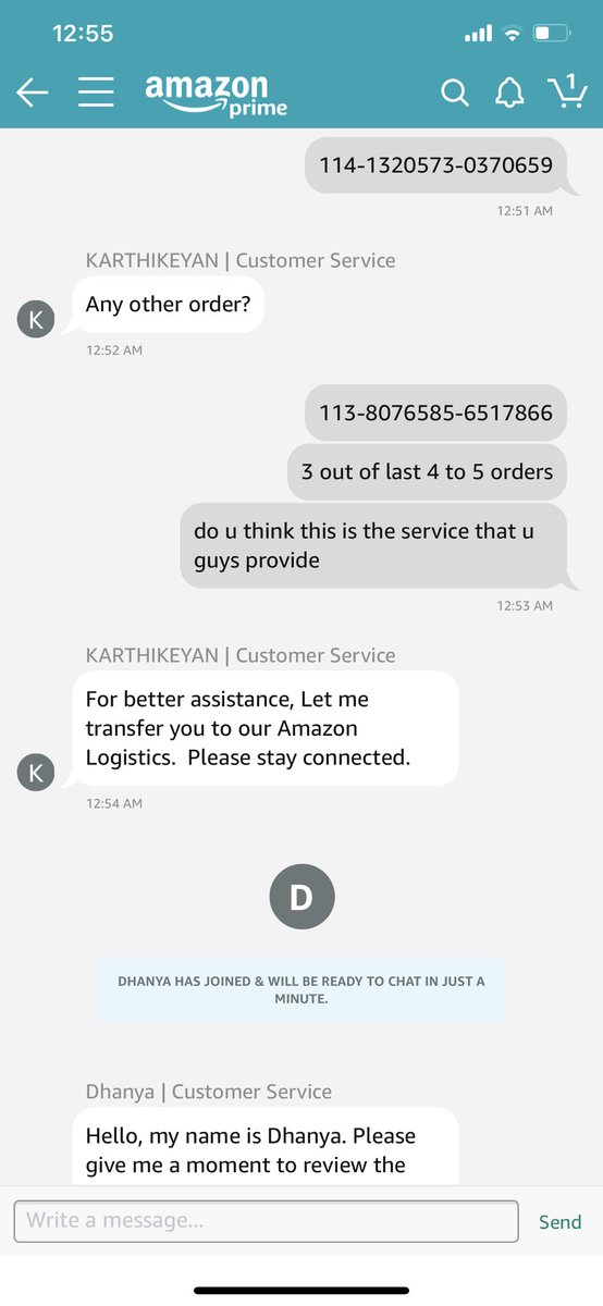 trueIndian_s's tweet image. See how many times ur reps transferring to different and see their immature answers #amazon #amazoncheating
