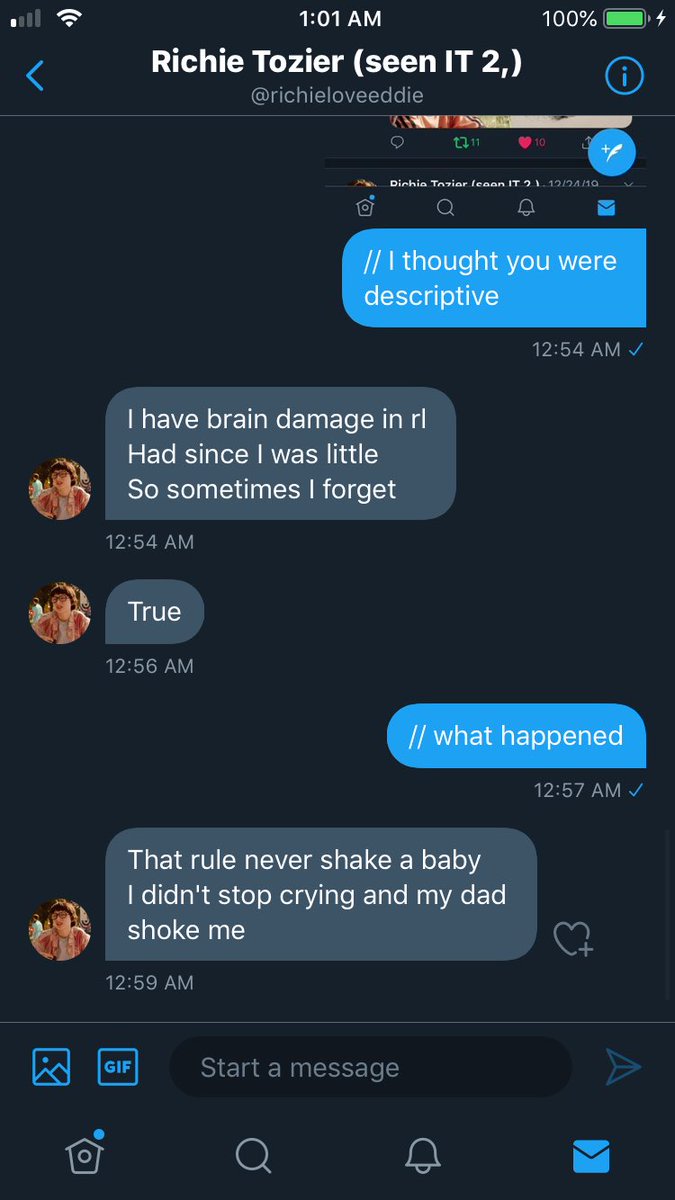 elevenloverone's tweet photo. @ofdarklights Hey said it’s because their dad “shook” them...? What? I’m in a child growth development class....also why tf would a dad shake their own child? They would of had to do it freakin violent if they wanted to cause brain damage https://t.co/T3gIiOKn1q