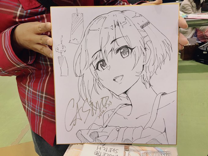 歌姫庭園1日目お疲れ様でした!
来てくれたみんなさん、ありがとうございました!

この後開催する色紙抽選会にこちらの夕美ちゃんをギリギリなタイミングで提出しました!

明日も委託で参加しますので、よろしくお願いします 