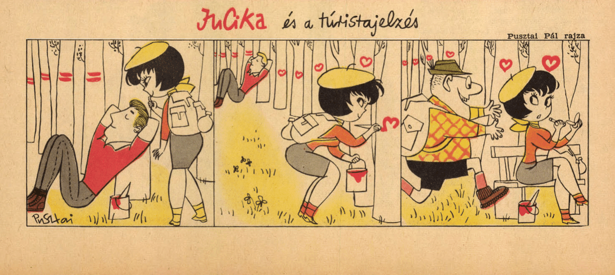 JucikaInOrder's tweet photo. 208. Jucika And The Trail Marks.
Published on Ludas Matyi, on the week of April 3rd-9th, 1961.
#jucika #jucikainorder #jucikachronological
#LudasMatyi #April #April1961 #Pusztai #PusztaiPál #PálPusztai https://t.co/45pdyVLY5M