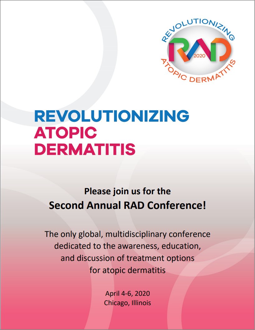 Event : Revolutionizing Atopic Dermatitis (RAD 2020)
Specialty : Allergy &amp; Immunology
Date : 04 to 06-Apr-2020
Location : Chicago, IL, USA
For more details visit our website medconfworld.com
#medicalconference2020 #medicalevents #allergy #immunology #chicago #illinois #USA