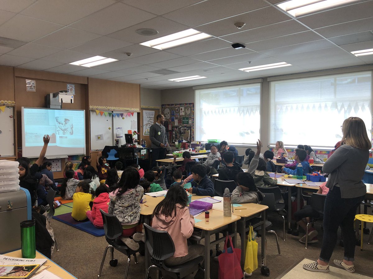 msjennaro's tweet photo. What an awesome experience yesterday. We were fortunate to have  a parent of one of my students come in and teach a mini lesson for Black History month! Great message of perseverance and courage! https://t.co/sQV3NePhLs
