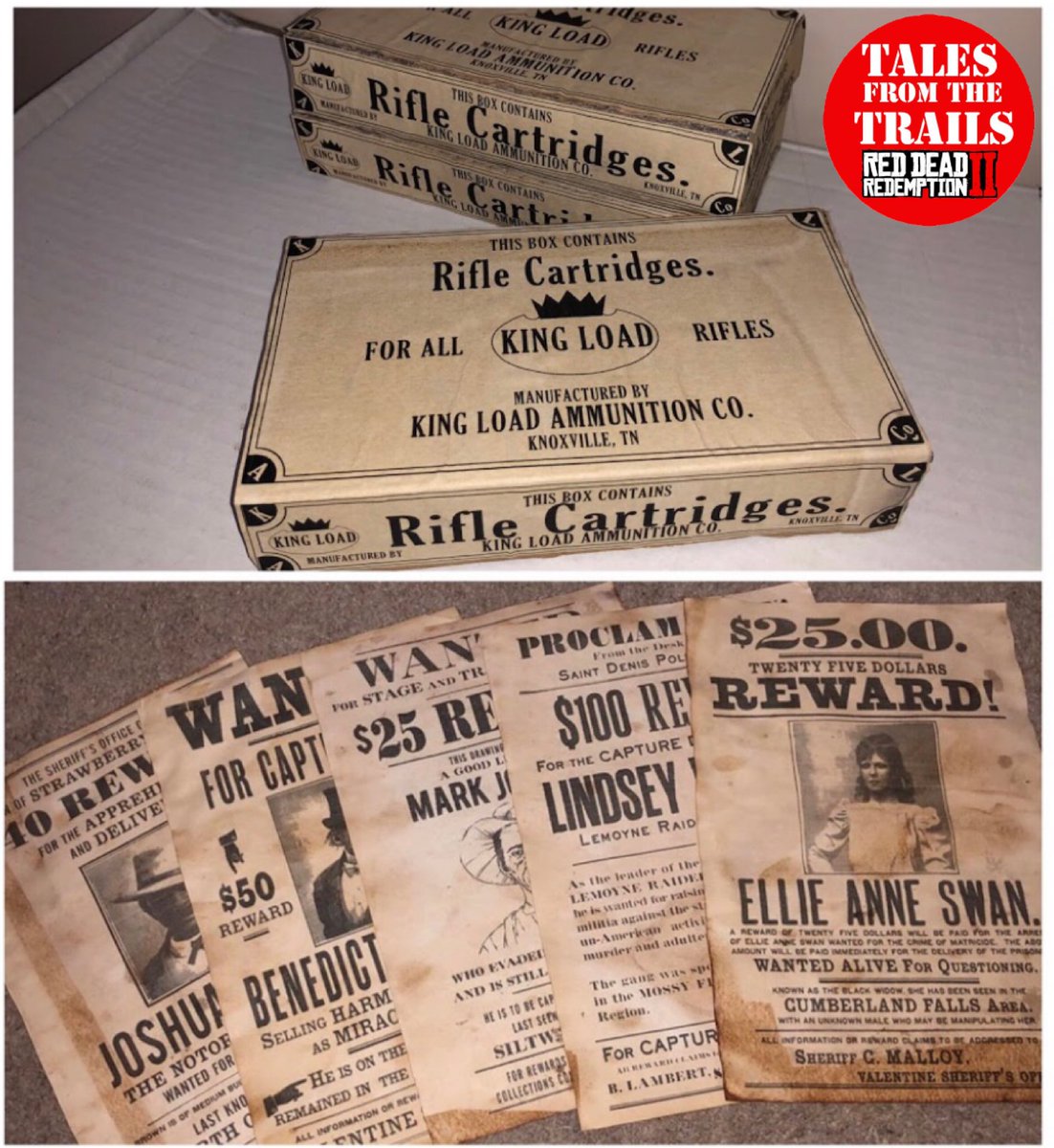 red_trails's tweet photo. Fan Art: Just a few more RDR2 themed personal props that I have been working on. Be creative and be happy! #rdr #rdr2 #reddead #reddeadredemption #reddeadredemption2 #rdr2๐ค #reddeadgame #talesfromthetrails #guide #howtoguide #howto #rockstar @RockstarGames https://t.co/NEWWM88qQa