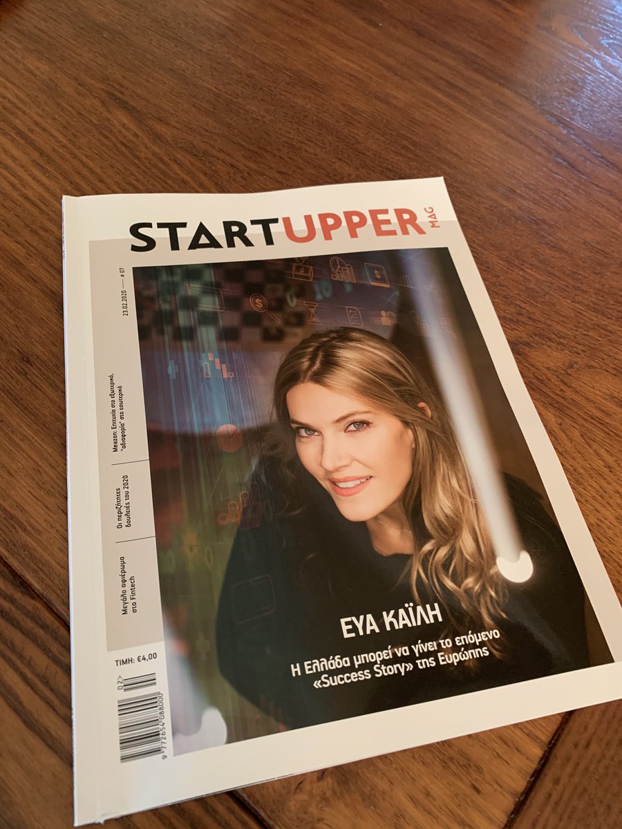 MLEONTIOU's tweet photo. We talk about #Fintech in this month’s #startuppermag published with @tovimagr and I am happy to share views next to super women in this arena like @EvaKaili and Stavroula Kampouridou from Bank of Greece. Thank you @Dionatos and @gkourk for having me. https://t.co/YssIRin70v