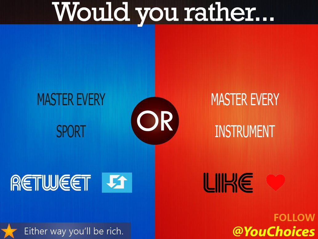 YouChoices's tweet photo. Sport or instrument? https://t.co/X6yfNjHArR