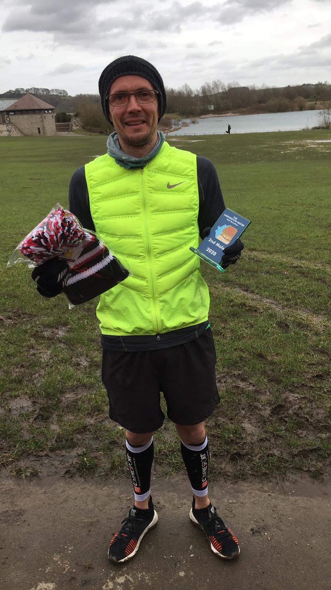Great to take the podium yesterday and claim 2nd place at Carsington half marathon. Brutal conditions. #staystrong #mindovermuscle💪🏻💪🏻💥🏆🏆