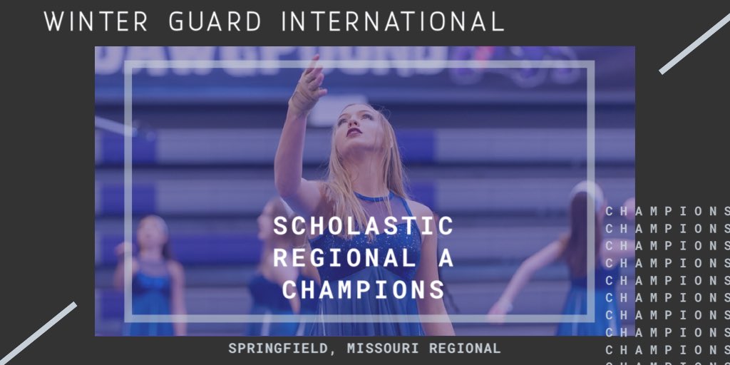 Congrats to the 2020 WGI Springfield Scholastic Regional A Champions!! 🌌🏳️💙
#WGI #MCCGA #ASkyFullofDreams #SportoftheArts