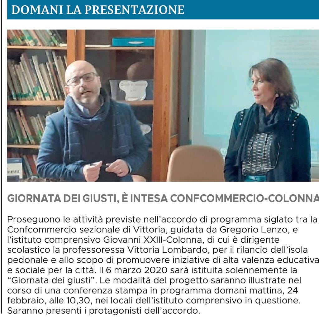 Oggi #LaSicilia #Confcommercio #Vittoria