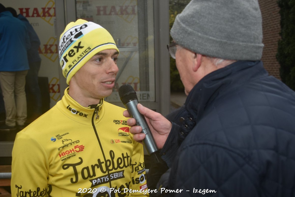 Pomerr's tweet image. Gianni Marchand wint in Izegem voor De Bock Stijn en Van Den Brande Julien.