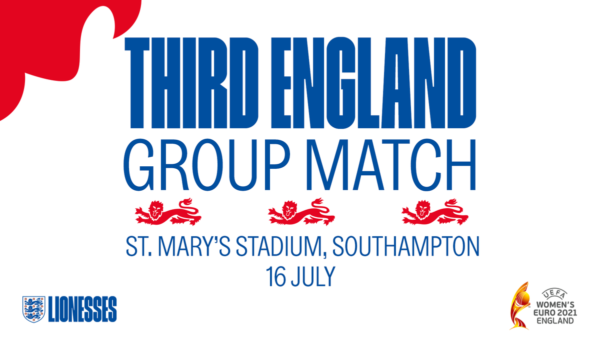 ‼️ Manchester. Brighton. Southampton ‼️

Let the road trips commence... TheFA.com/WEURO2021