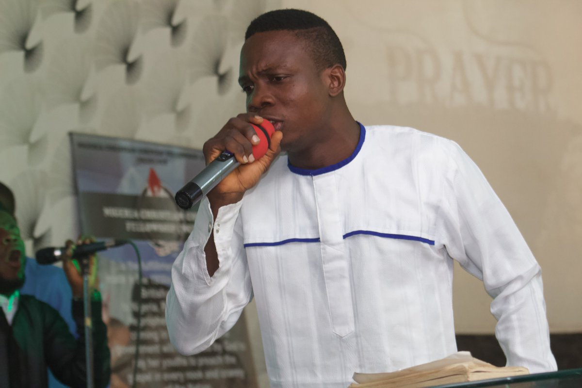 NccfAbuja's tweet photo. Morning Charge lead by our State Prayer Secretary Bro. Vincent
#nccfabuja
#stateconference2020
#batchAsendforth
#nysc
#Abuja https://t.co/OBRY8YGCla