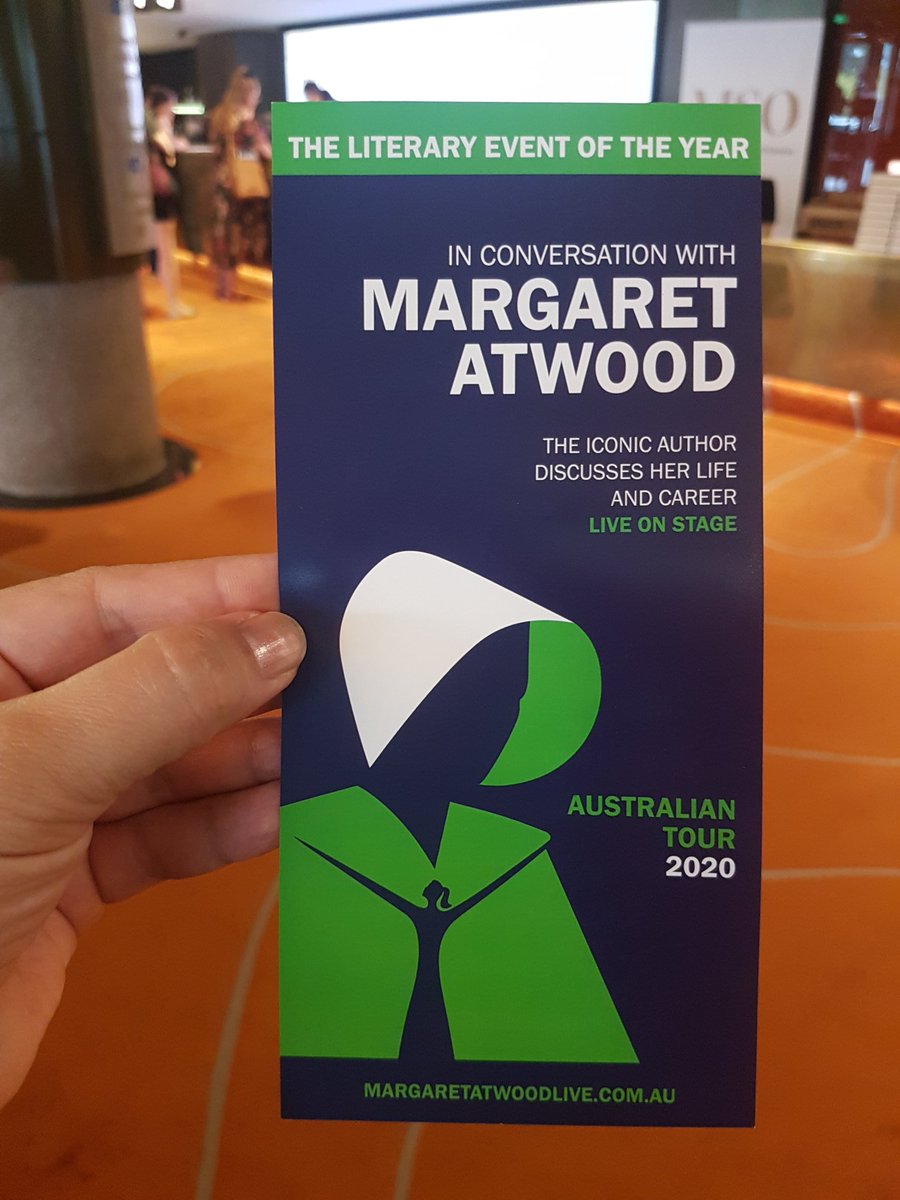leeannhawe's tweet photo. So looking forward to the in conversation with feminist, author &amp; academic #MargaretAttwood  tonight https://t.co/1KS6Fdif1Q
