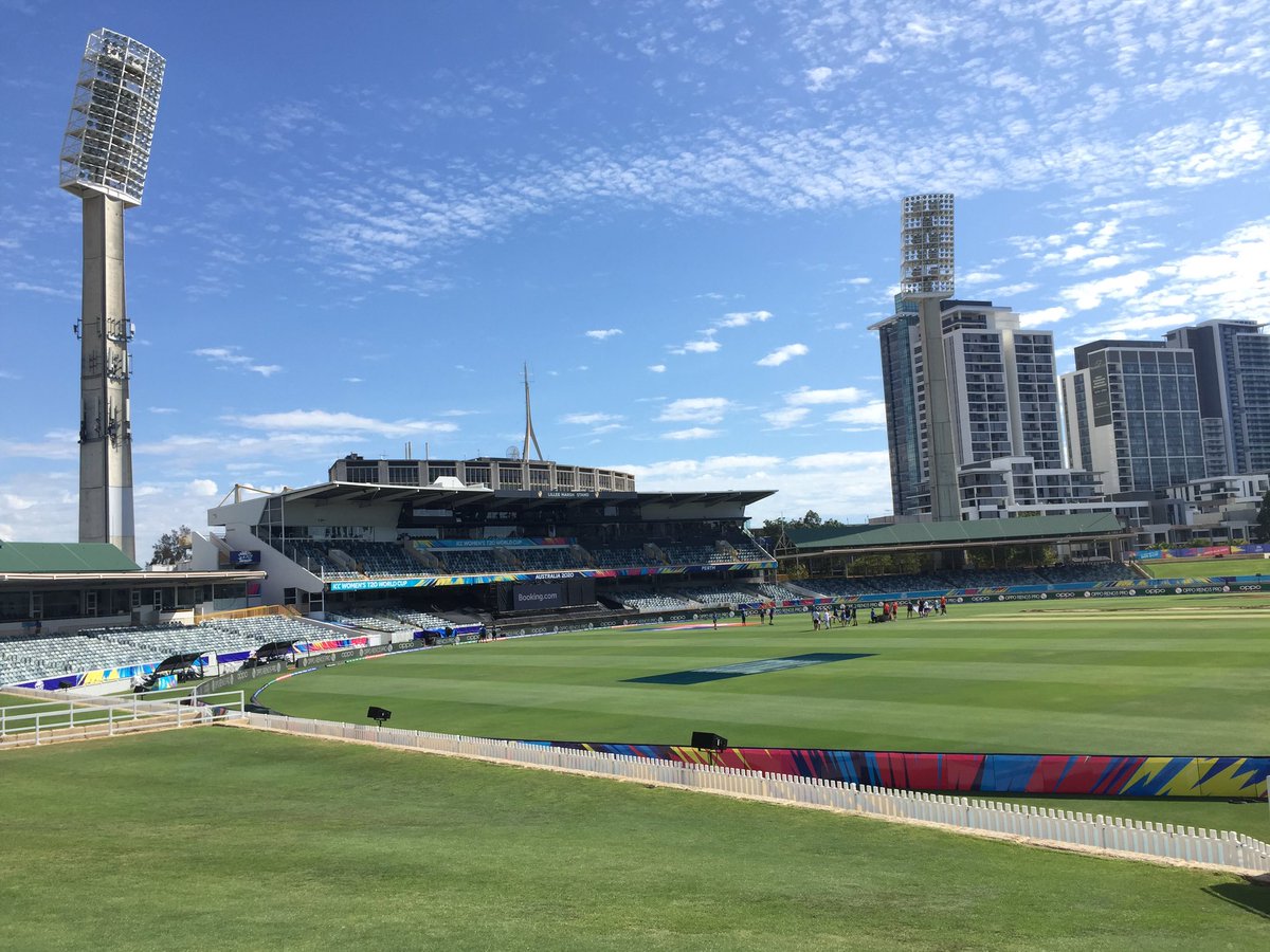 NatalieGermanos's tweet photo. The WACA ! Day 3 of action from the #iccwomenst20worldcup 
Today its SA v ENG 
#TheBigDance https://t.co/nAmZmLshdR