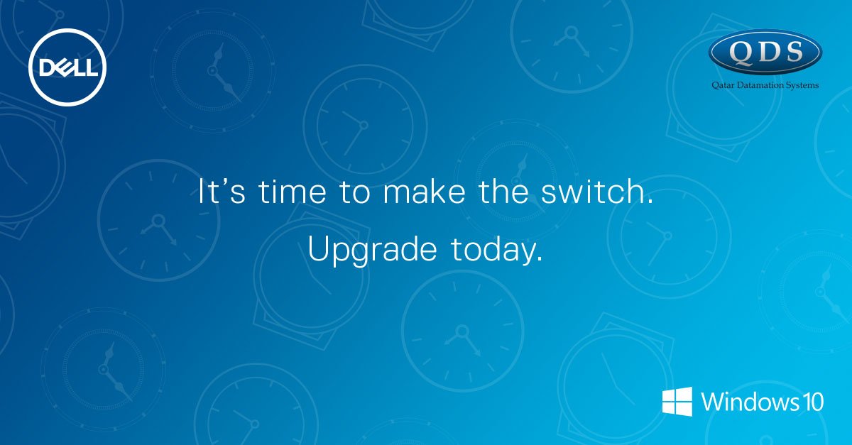 qds_qatar's tweet photo. With Windows 7 expiring, now’s the time to move on to the most secure Windows ever*. Learn More: https://t.co/i2BHwrsKNC

#QDS #DELLPartners #Windows10 https://t.co/c6tQbbBCvs