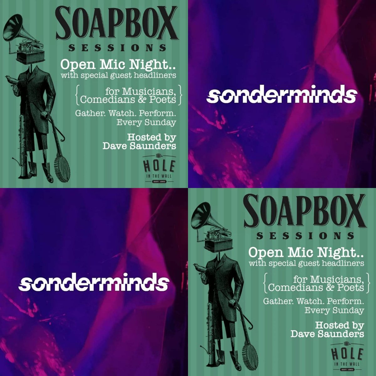 soapboxsesh's tweet image. TONIGHT at @hitwdarlington

* Open mic for all.

* Special guest headliners @MindsSonder.

* Soapbox Stars hype.

Deets: facebook.com/events/s/soapb…