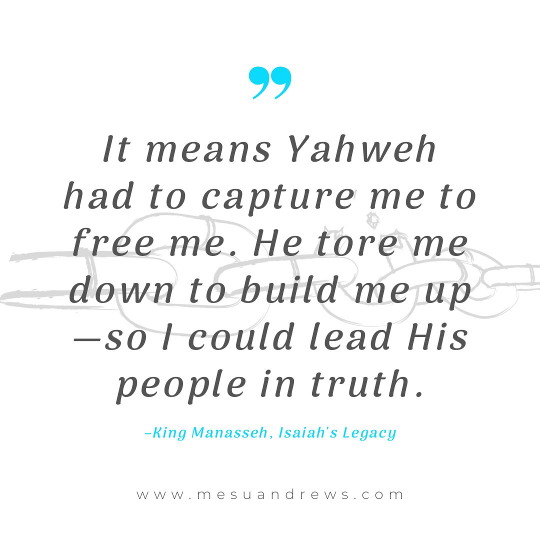Jasmineflower88's tweet photo. Want to know how Manasseh’s prodigal journey can strengthen your spiritual life? Check out #IsaiahsLegacy companion @YouVersion study at: https://t.co/RqphWz91kq #IsaiahsLegacy #LiveUnchained #WaterBrookMultnomahFiction #newrelease #MesuAndrews https://t.co/H4tSq22VJm