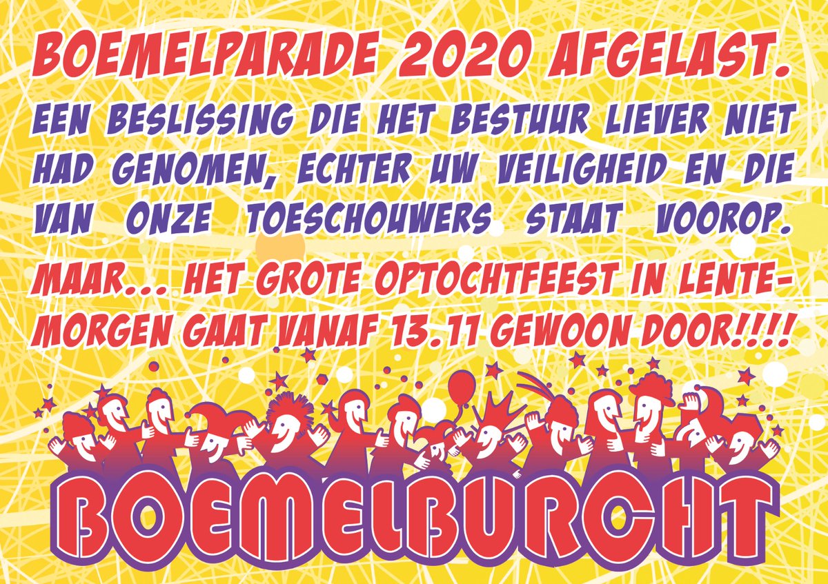Graag delen.
#boemelparade #afgelast #zevenaar #feest #storm #carnaval