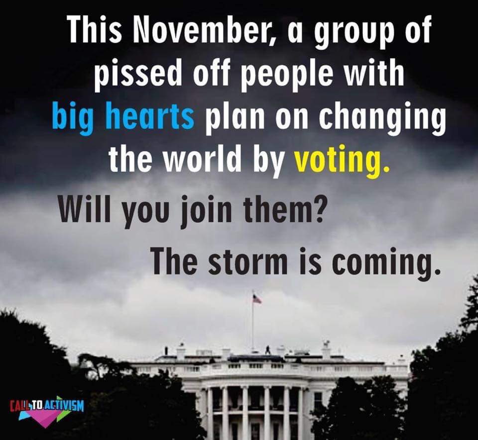  Make Trump One Term  #WomenCanStopTrump  #VoteBlueNoMatterWho  @kodiak149  @simplyjustbeing  @RENEEWEATHERS2  @Gr3Te4rights  @BCOOL333  @4a_of  @LepapillonBlu  @oregon_resister  @Joie_de_Vivre__  @Roseymelhill  @Cdubey_Texas  @crzyfkinworld  @AussieDebPeace  @sdr_medco