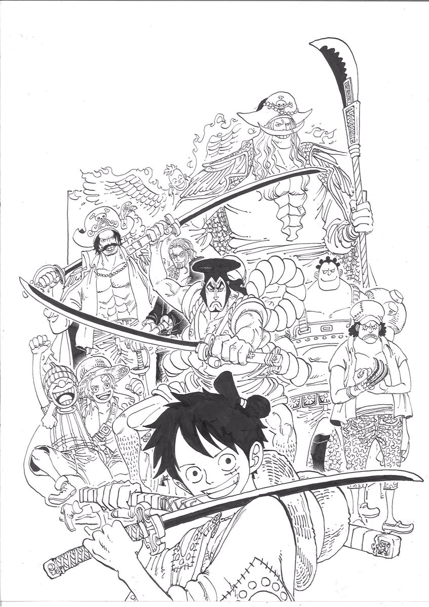 Pandaman ルフィ 東京ワンピースタワー على تويتر Possible Dessin Illustration Pour La Couverture Du Tome Volume 96 Qui Sortira En Avril 2020 Avec Un Commentaire Du Maitre Eiichiro Oda Quoi C Est Vraiment Magnifique