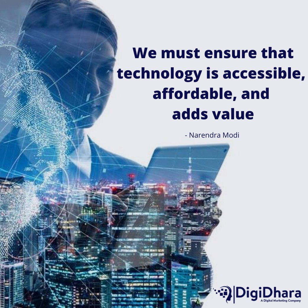 digidhara's tweet image. Quote of the day!
#quote #technology #tech #digitaltech #digitalmarketing2020 #onlinemarketing #accessible #affordable #addsvalue #valuable #digitalindia #digitalworld #digitalera #digitalmarketinginstitute #digitalmarketinginstituteinmoradabad #digidhara #naveennagar #moradabad