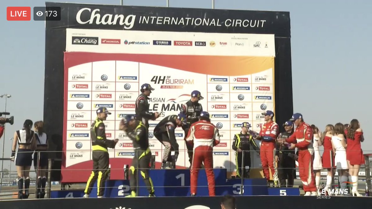 Big congratulations to @OzzNegri @spiritofrace on #4HBuriram podium!! #AsianLeMans