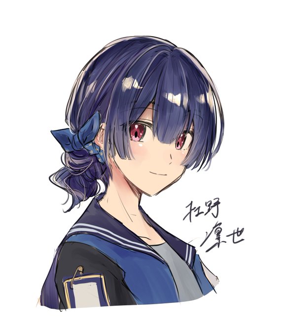 「morino rinze blue hair」Fan Art(Latest)｜7pages