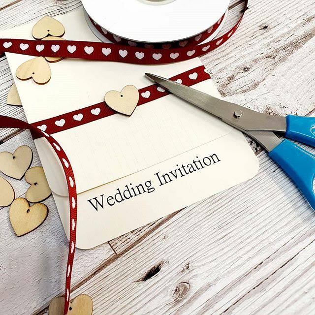 SuePixieSimpson's tweet photo. Take a plain invitation  add some decorative ribbon, a wooden heart and  voila. .
.
.
#weddinginvitation #northallerton #bespokerinvites  #weddinginvites https://t.co/5H6IUJriJi https://t.co/Un0xlLmOIH