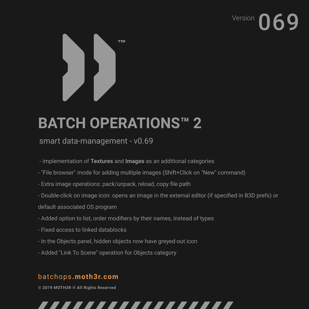 moth3r's tweet photo. BATCH OPS™ 2 - Big update has just landed #b3d #batchops #addon #addons #3D 

https://t.co/r4usqNuRI2 https://t.co/UtTjDhL7NA