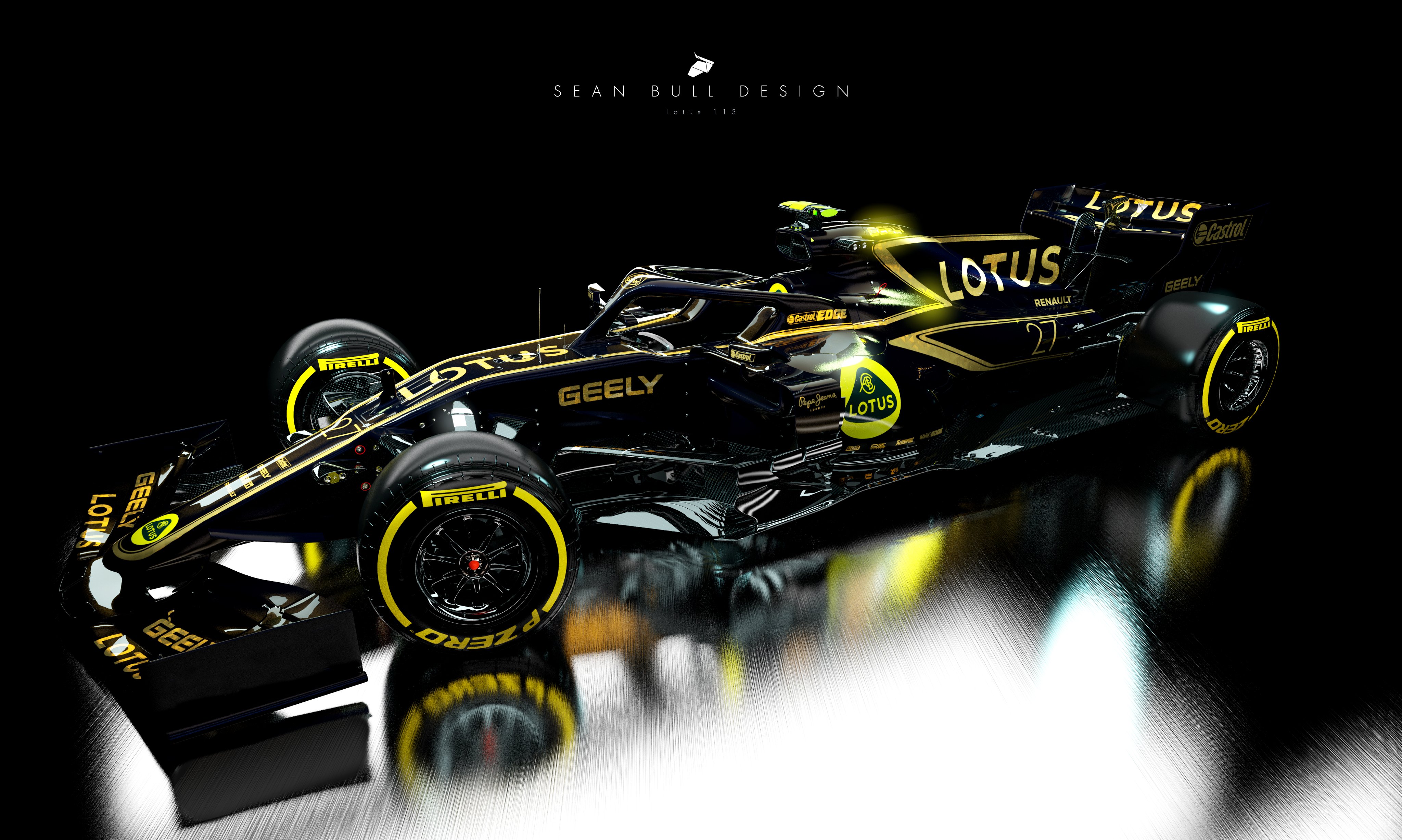 2020 Lotus F1 Livery Concept (by Sean Bull Design, 3D ...