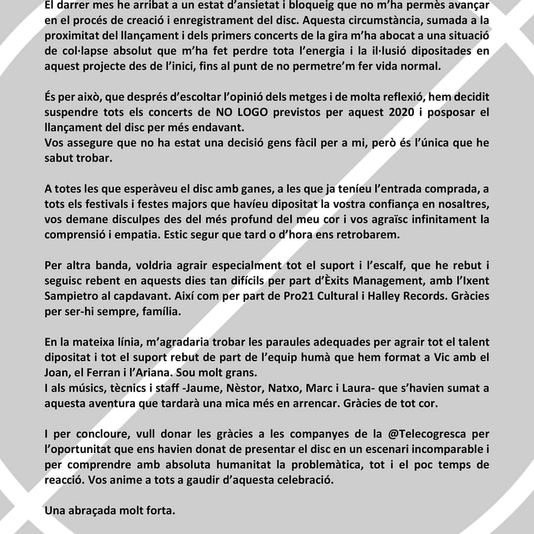 nologo_Org's tweet photo. Vos comuniquem que parem el rellotge de @nologo_Org per un temps. 
Gràcies infinites! https://t.co/OS3mEYpPws