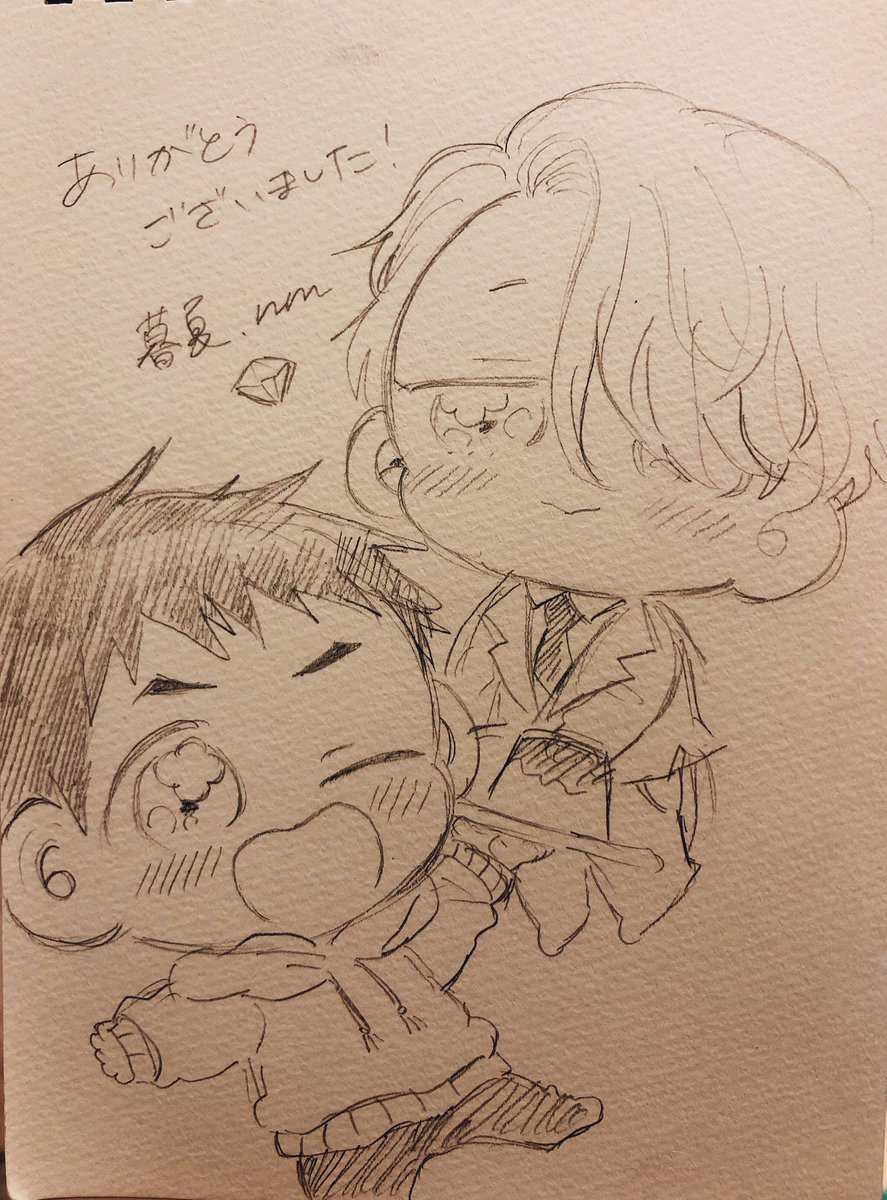 勝生勇利 ,ヴィクトル・ニキフォロフ 「本日のスケブでした!?⛸ 」|🍣のイラスト