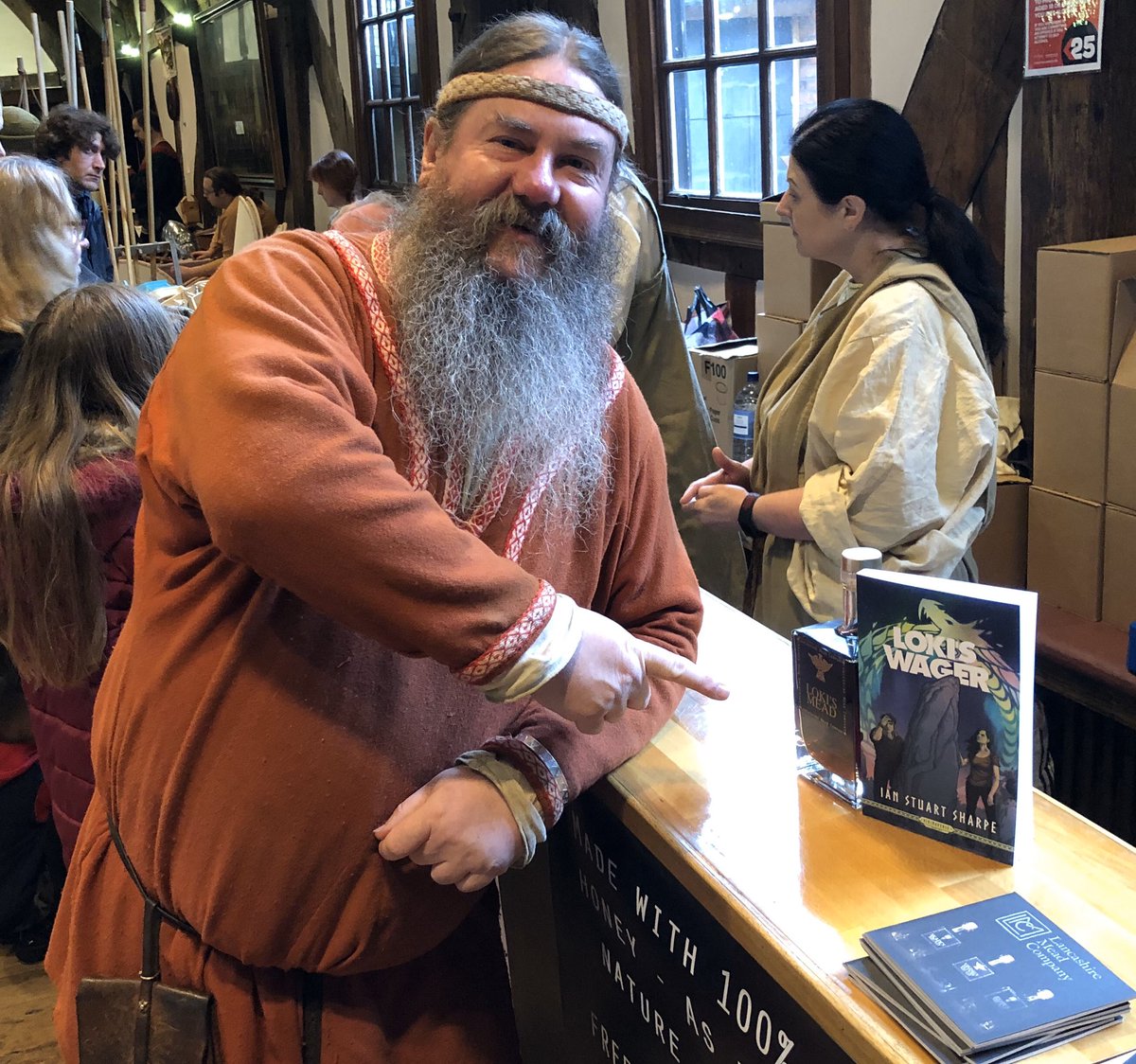 vikingverse's tweet photo. The best barkeeps in Jorvik. Distilled genius all round! 
#JVF20 https://t.co/d62wsJt8Yd
