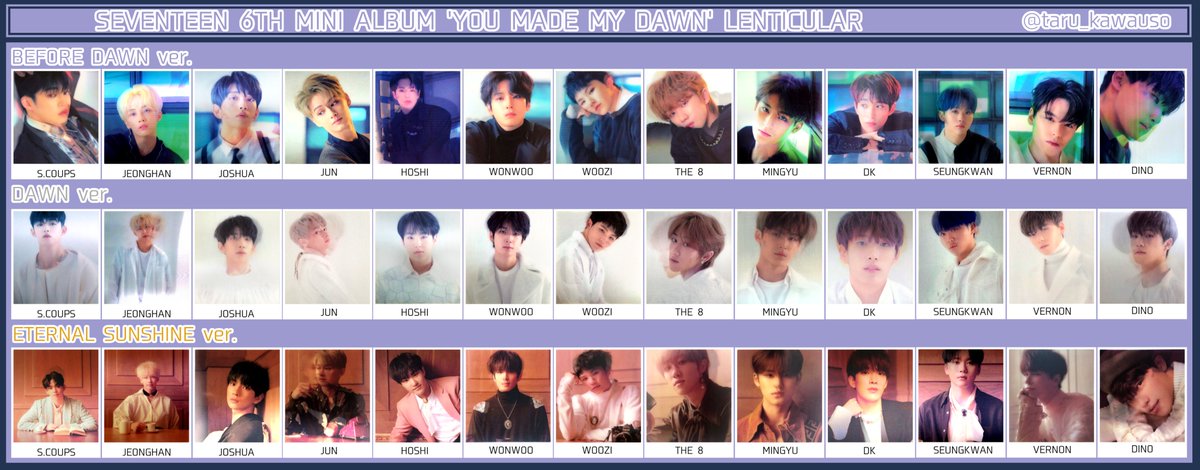 6th Mini Album: YOU MADE MY DAWN / X