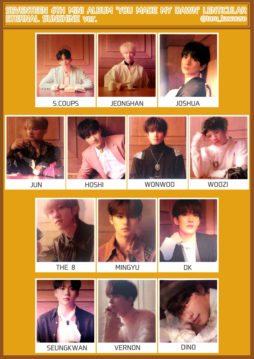 セブチ you made my dawn トレカ 6th Mini Album: YOU MADE MY DAWN / X