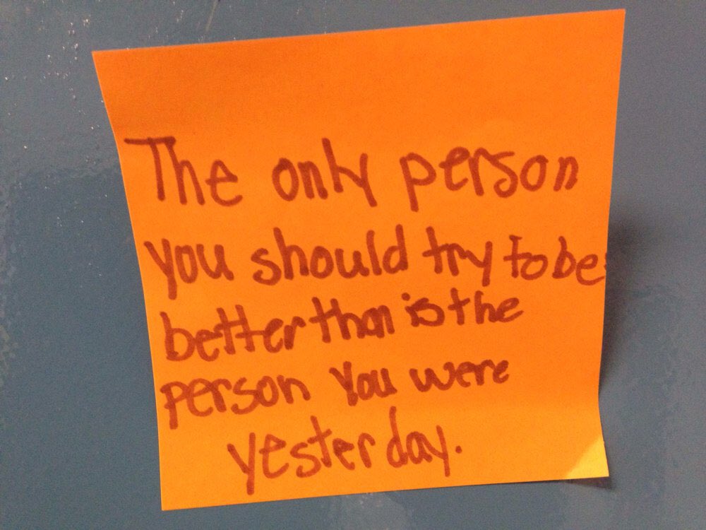 Be careful of comparing yourself to others. The only person you should try to be better than is yourself.

Better today than yesterday,
better this week than last week,
better this year than last year.