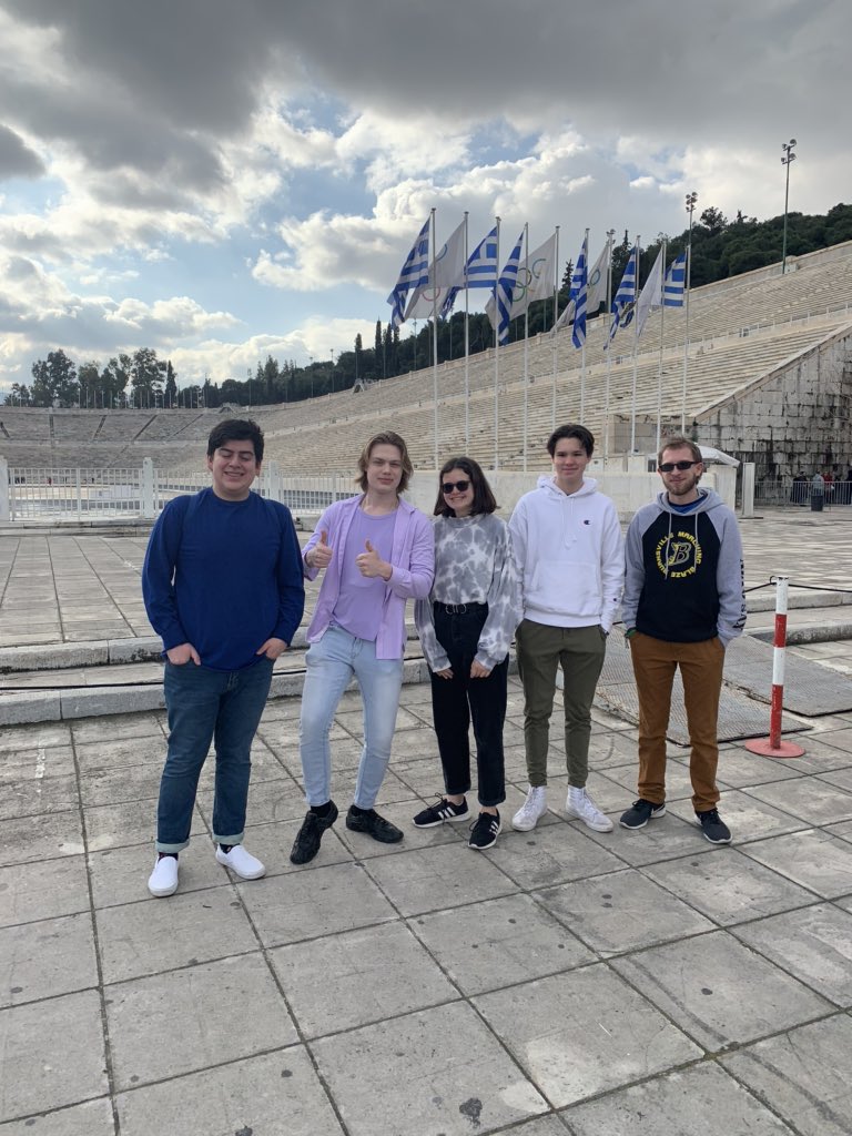 191Strings's tweet photo. BHS orchies having a great time exploring Greece!  Started at the Panatheonic Stadium in Athens then went to the Parthenon!  @ISD191 @BurnsvilleHS @DaveHelke #worldtravelers #nofilter #mediterraneanlife https://t.co/x4JvnaVcMF