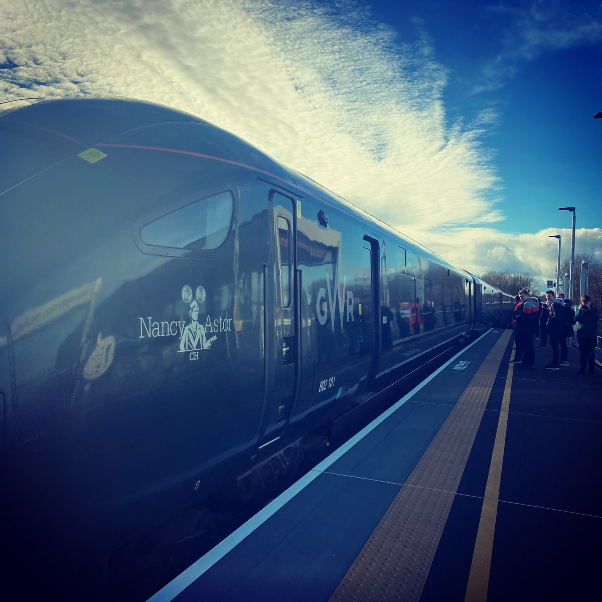 #GWR  #WorcestershireParkway opening day. Train departing from platform 3. Well done to all involved.