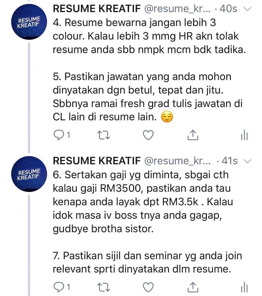 aaizatnizam's tweet photo. Abang HR ni dah 5 tahun berkhidmat sebagai HR di sebuah company dan dia telah senaraikan 11 tip-tip terbaik untuk korang yang tengah apply kerja.

Kredit: Mau kerja https://t.co/CrfLsXWxEh