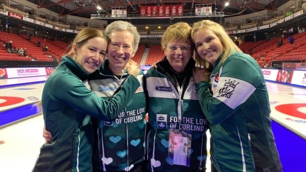 Devin_Heroux's tweet photo. Two curling moms who miss their husbands.

Two great curlers ⁦who miss their dads. 

How they’ve all leaned on each other at this year’s Scotties. And what it all means to ⁦@LKLawes⁩ and ⁦@jjonescurl⁩. 

My story from Moose Jaw: https://t.co/mCKSJ6F7Zu #cbccurl https://t.co/iUTQfM9Ayv