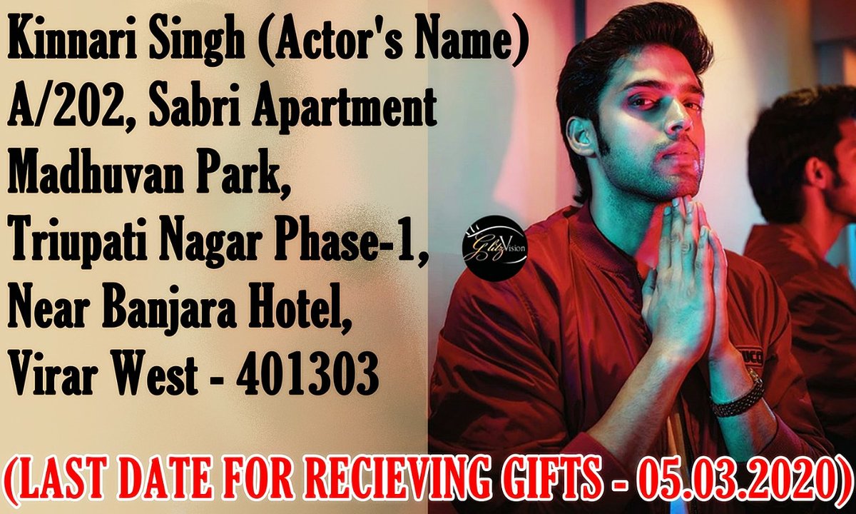 GlitzVision_USA's tweet photo. We are conducting a B'Day &amp; Gift Segment with the wonderfully talented @LaghateParth

If you wish to send your favourite #AnuragBasu birthday messages, cards, gifts; do send them by 5th March 2020 to the address mentioned.

#KasautiiZindagiiKay2 #ParthSamthaan #BirthdaySegment https://t.co/BEmkBvjIOi