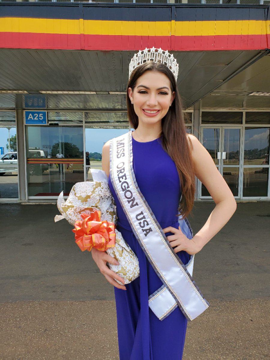 ntvuganda's tweet photo. AD: Katerina Villegas, Miss Oregon USA, has arrived at Entebbe Airport for the #CaresTour2020 of Uganda. 
Katerina will be touring the Buganda Kingdom, Murchison Falls National Park and various charities alongside @missuganda_na Queen Vanessa Nansamba.

We are touring and caring! https://t.co/rirf6j8Lxj